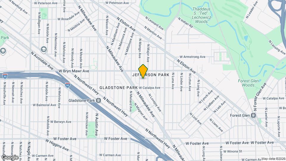 5529 N Mango Ave Map and Location Details