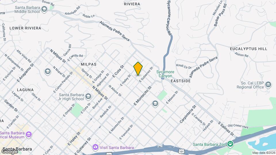 1206 Blanchard St Map and Location Details