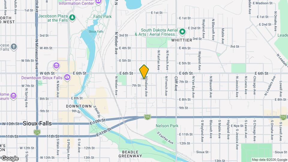 305 1/2 N Indiana Ave Map and Location Details