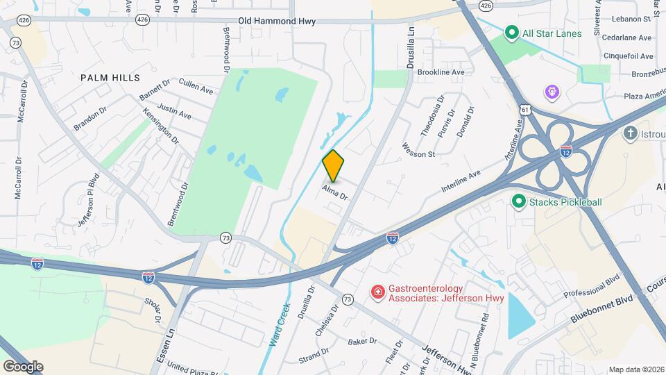 8955 Alma Dr Map and Location Details