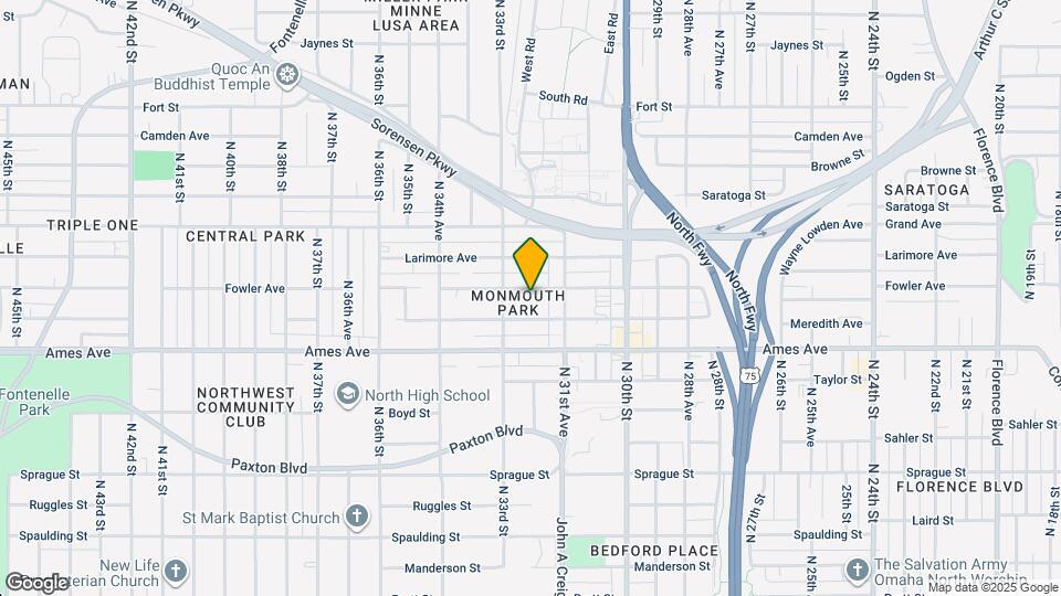 3173 Fowler Ave Map and Location Details