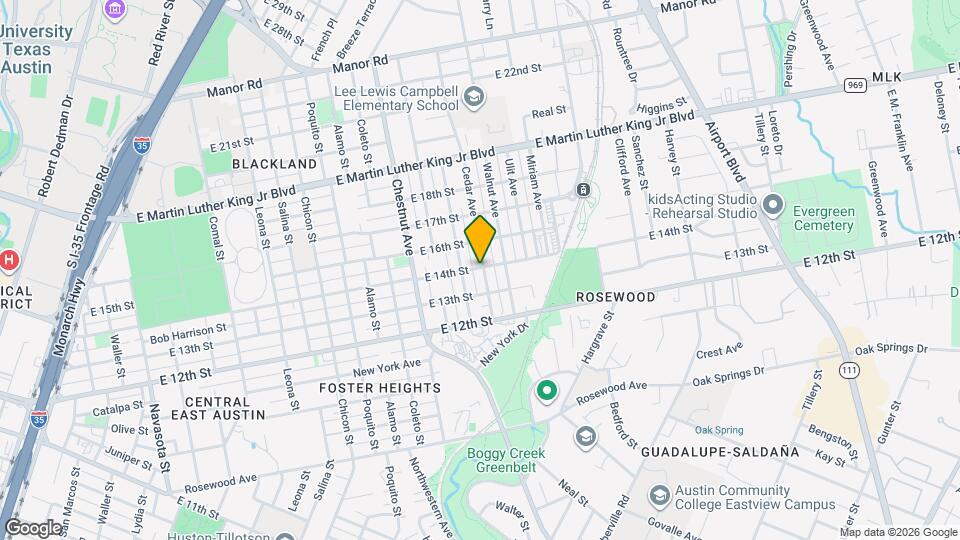 1310 Cedar Ave Map and Location Details