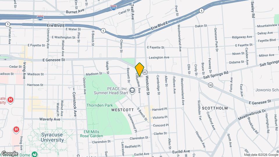 429 Columbus Ave Mapa y Detalles de la Ubicación