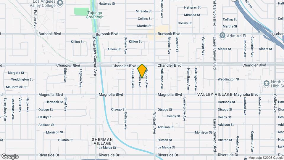 5258 Beeman Ave Mapa y Detalles de la Ubicación