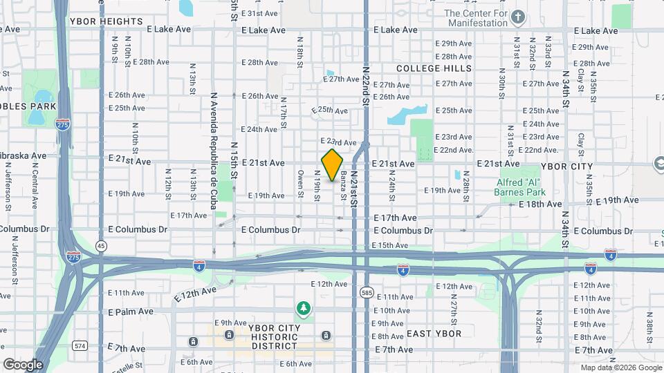 1914 E 19th Ave Map and Location Details