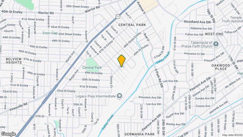 1825 49th St Ensley Map and Location Details