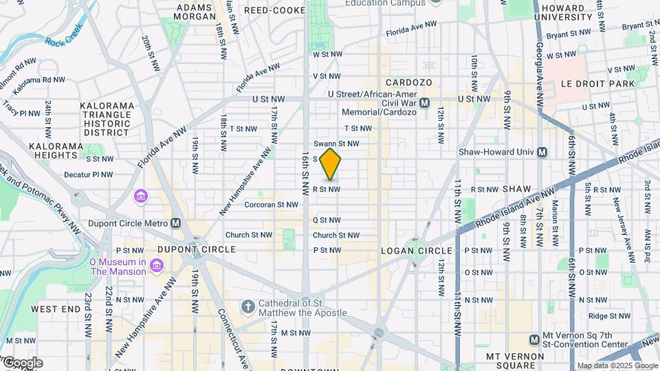 1507 R St NW Map and Location Details