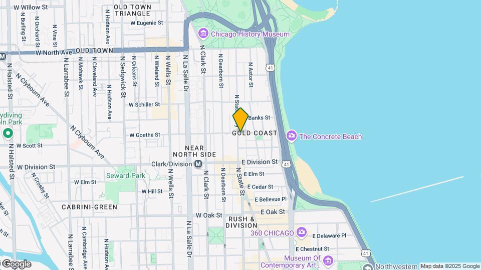 1255 N State Pkwy Map and Location Details
