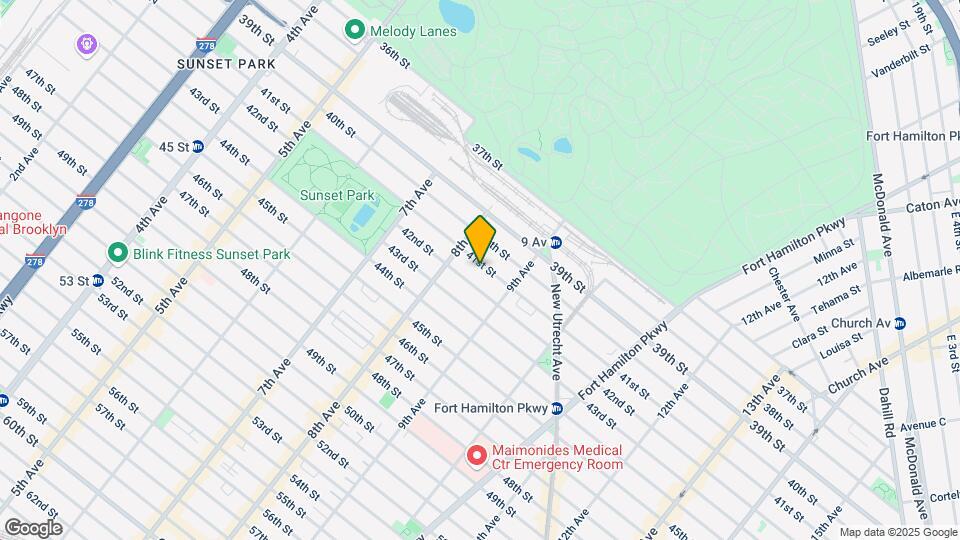 838 41st St, Unit Sunset Park 5B Map and Location Details