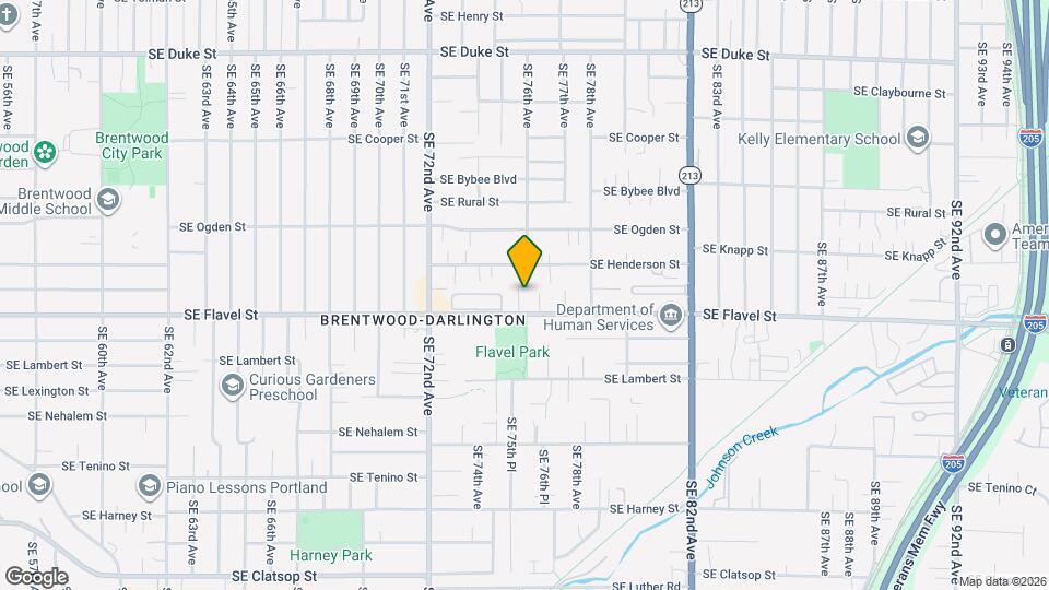 7563 SE Flavel St Map and Location Details