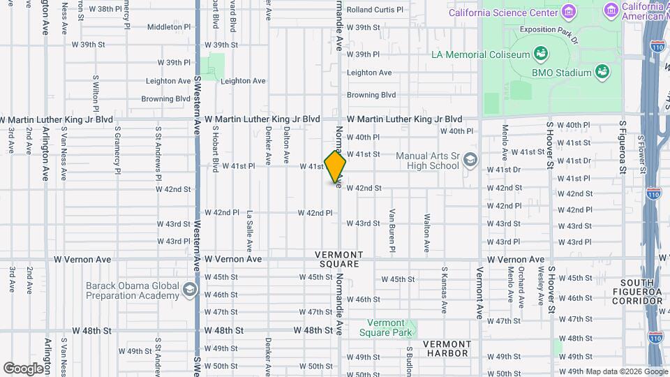 4193 1/2 Normandie Ave Map and Location Details