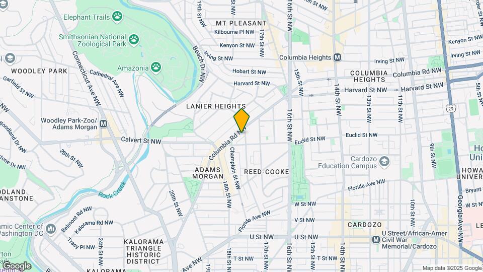 1748 Columbia Rd NW Map and Location Details
