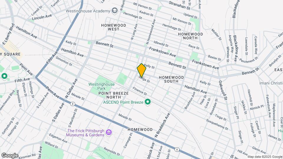 7222 Tioga St Map and Location Details