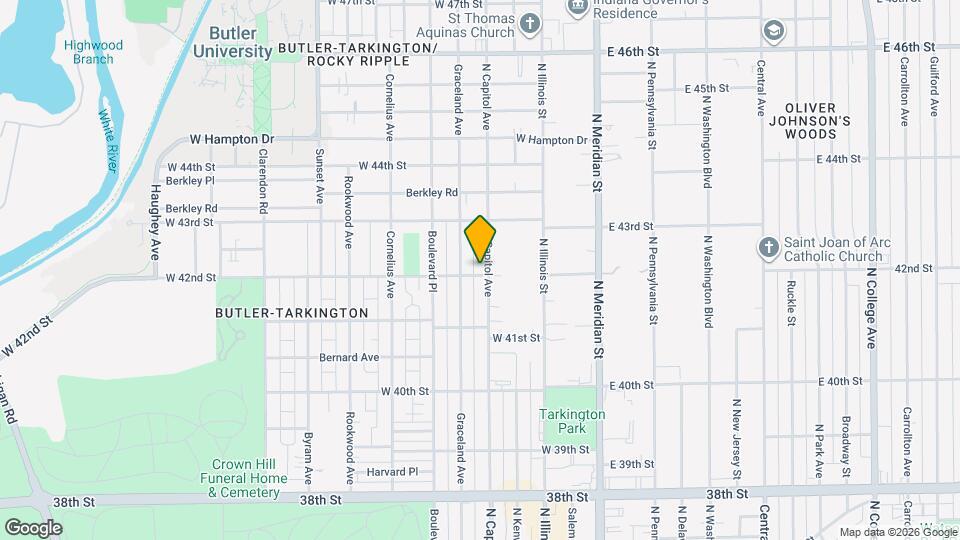 4202 N Capitol Ave Mapa y Detalles de la Ubicación