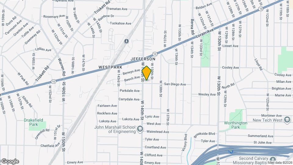 13940 San Diego Ave Map and Location Details