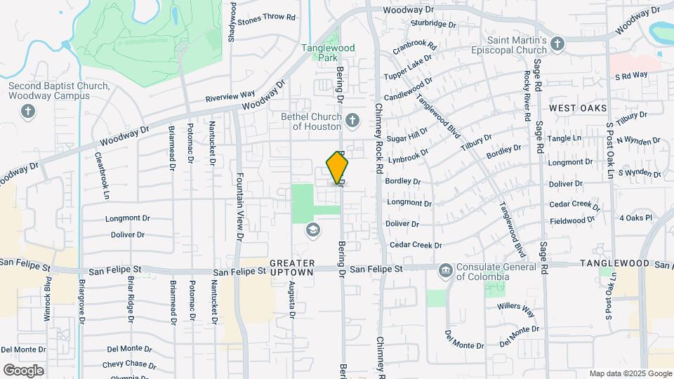 1112 Bering Dr Map and Location Details