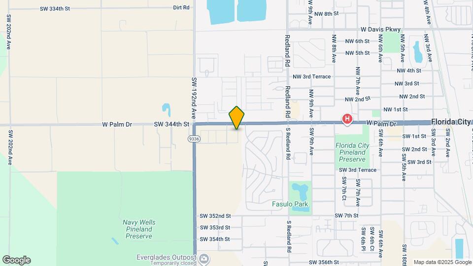 18920 SW 344th Ter Map and Location Details