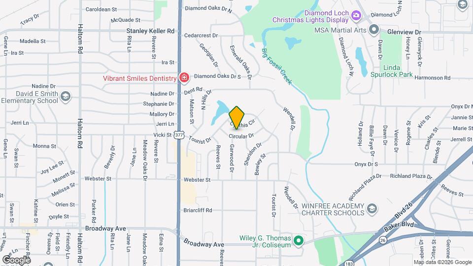 5821 Circular Dr Map and Location Details
