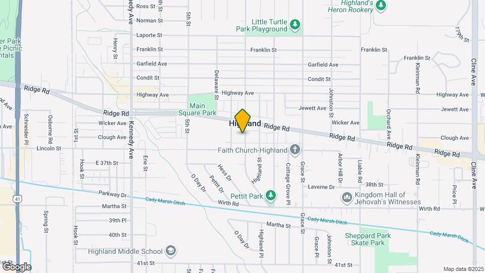 8830 Parrish Ave-Unit -Basement Map and Location Details