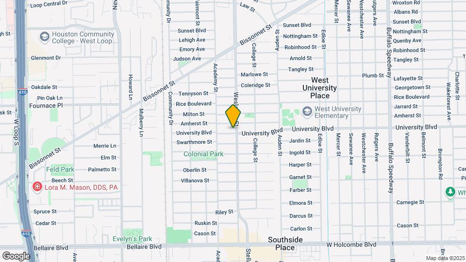 4006 University Blvd Map and Location Details