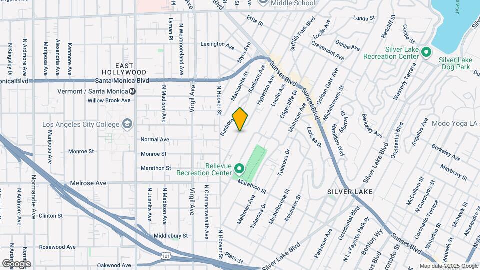 854 Hyperion Ave Mapa y Detalles de la Ubicación