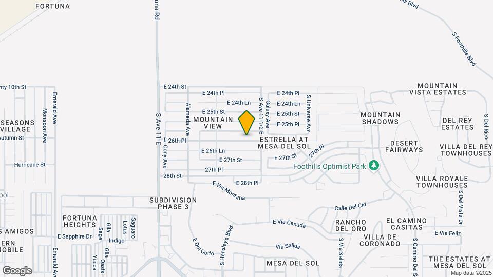 11438 E 26th Pl Map and Location Details