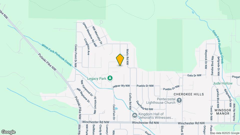 6073 Thorntons Way Cir NW Map and Location Details