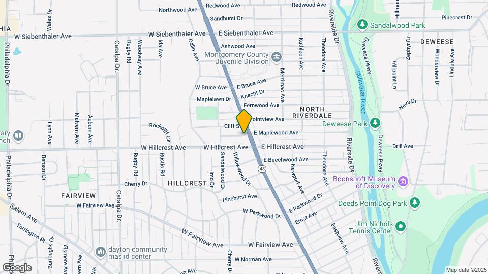 16 W Maplewood Ave Map and Location Details