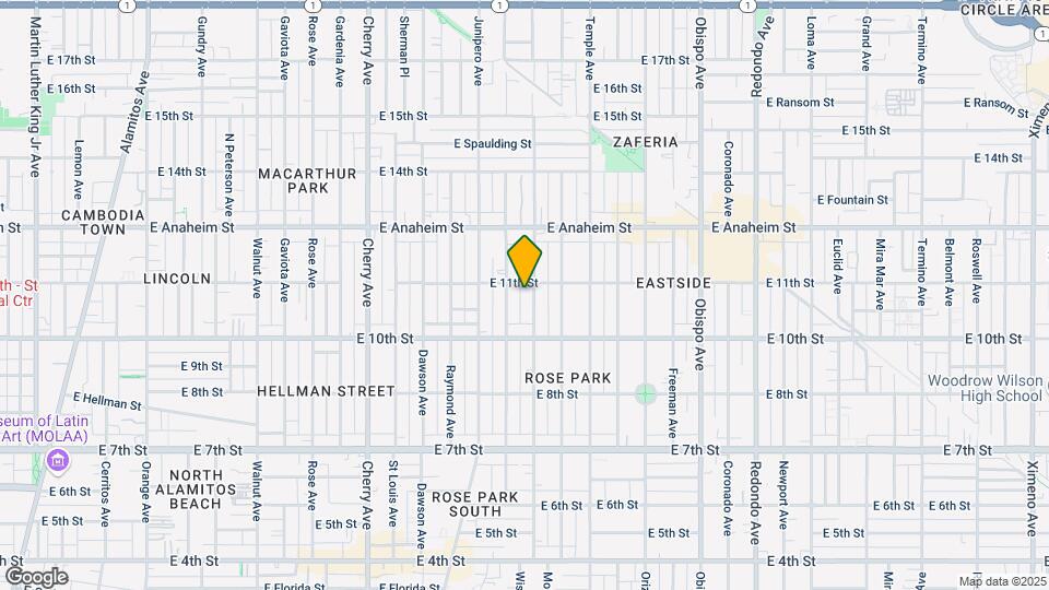 1075 Molino Ave Map and Location Details