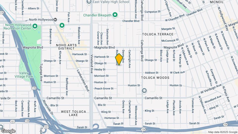 5030 Riverton Ave Map and Location Details