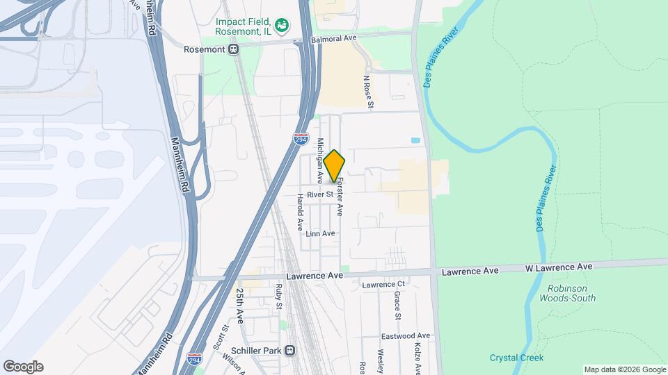 9642 River St, Unit 1St floor Map and Location Details