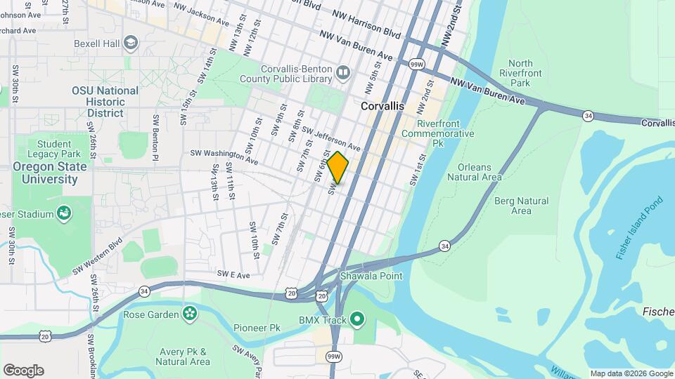 457 SW Washington Ave, Unit 6 Map and Location Details