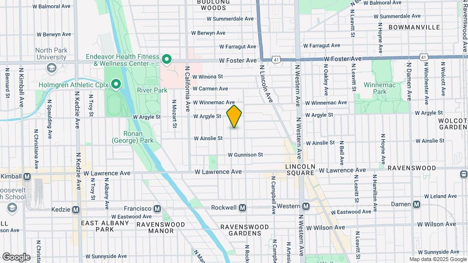 4913 N Talman Ave Map and Location Details