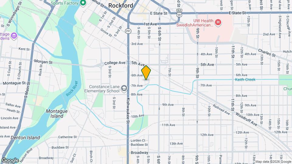 725 S 5th St Map and Location Details