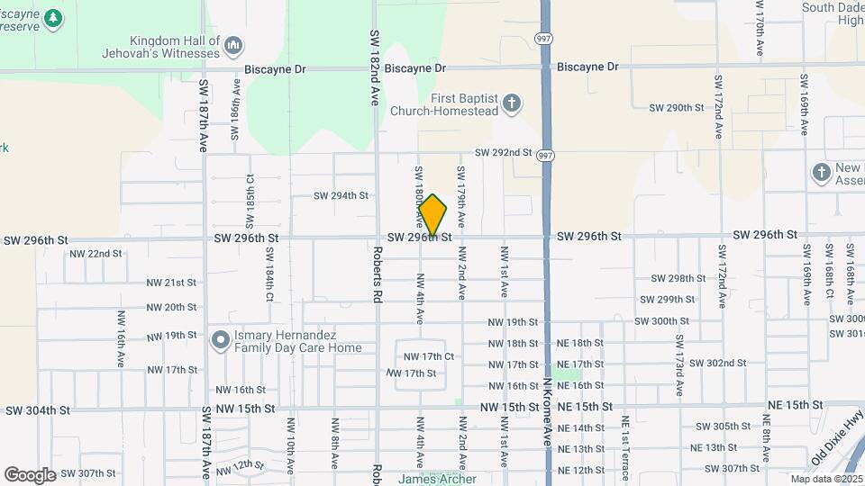 17982 SW 296th St Map and Location Details