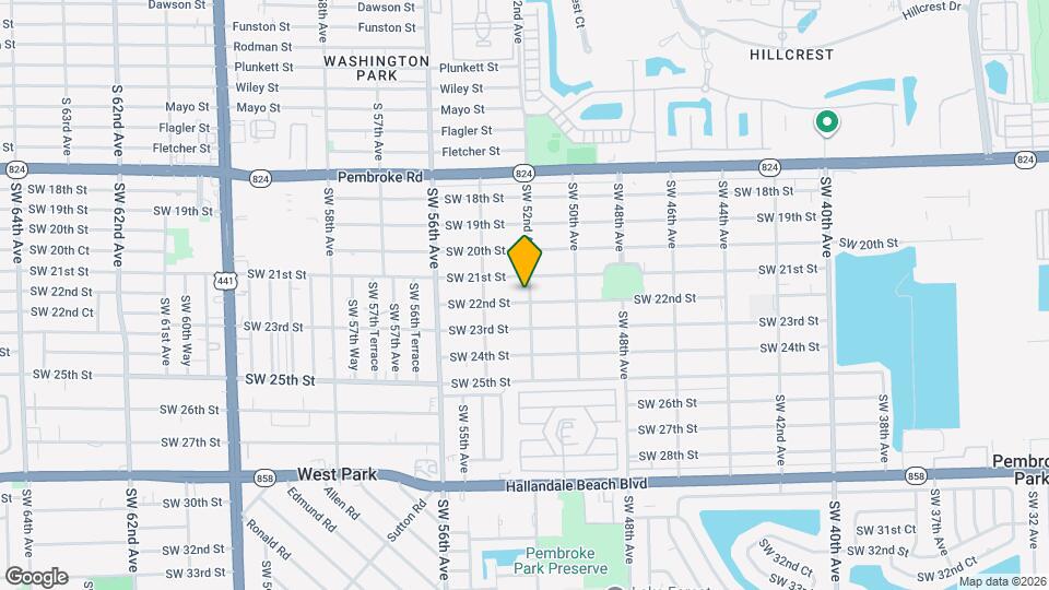 5201 SW 22nd St Map and Location Details
