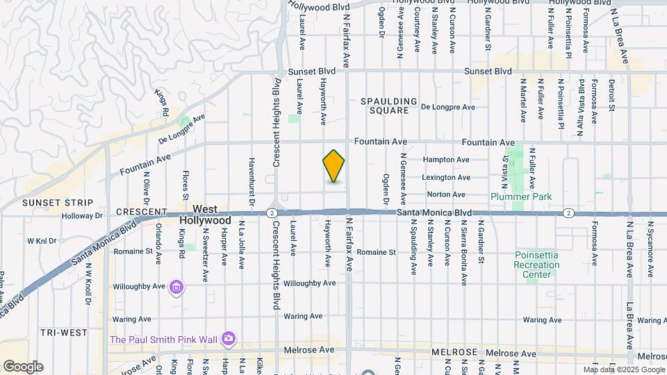 7923 Norton Ave Map and Location Details