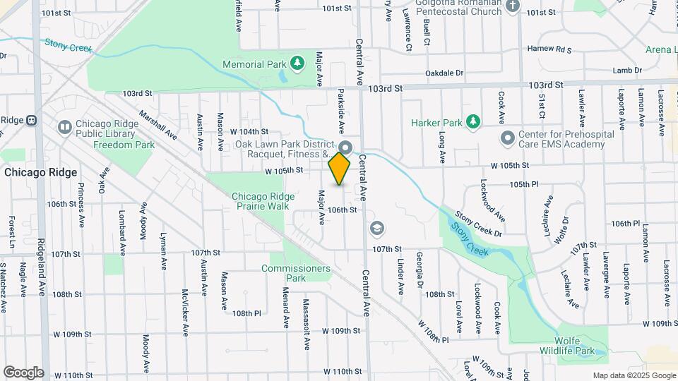 10530 S Parkside Ave Map and Location Details