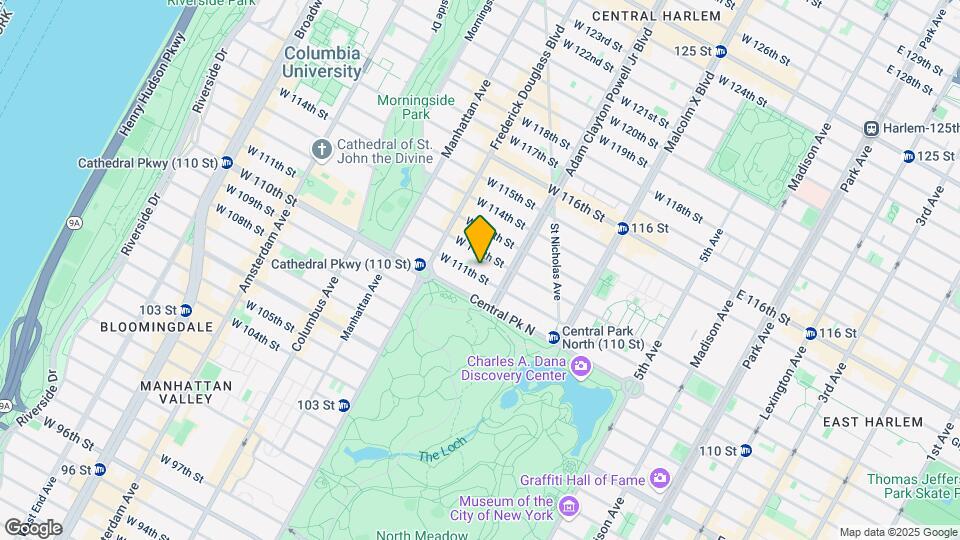 217 W 111th St Map and Location Details