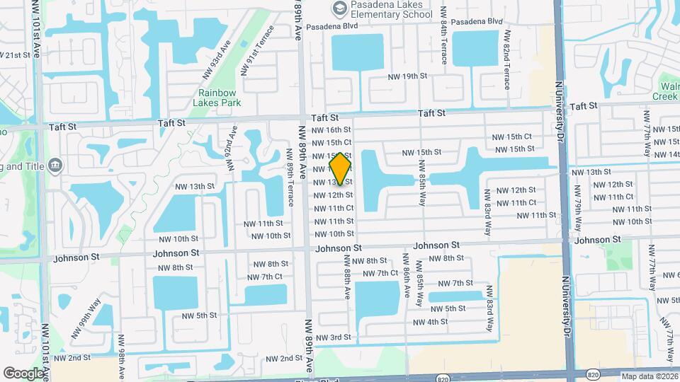 8791 NW 12th St Map and Location Details