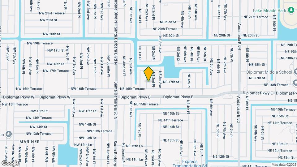 1617 NE 2nd Ave Map and Location Details