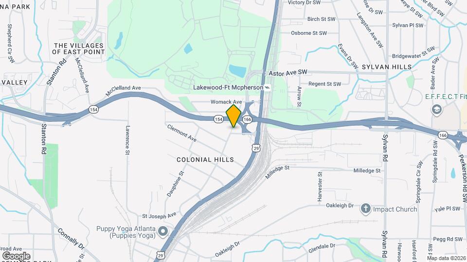 2110 Newnan St Map and Location Details