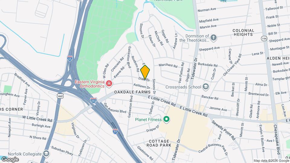 417 Dixie Dr Map and Location Details