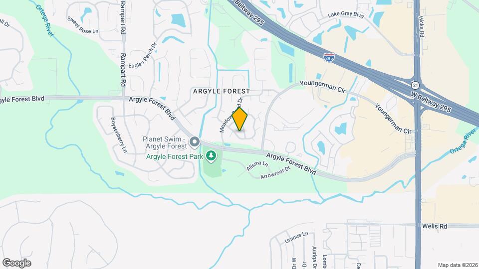 6747 Long Meadow Cir S Map and Location Details