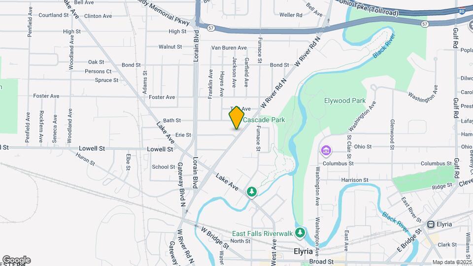 736 W River Rd N Map and Location Details