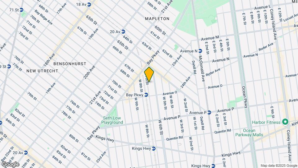 1365 West 7th Street Map and Location Details