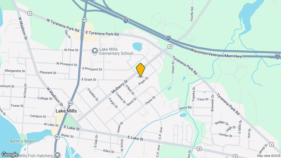 915 Pope Street Mapa y Detalles de la Ubicación