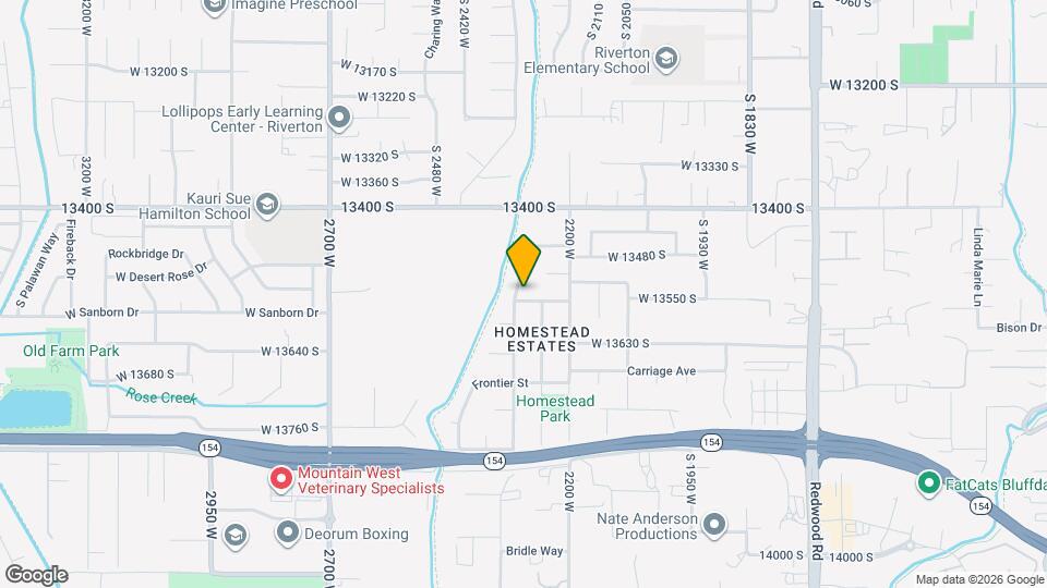 13533 S Homestead Ln Mapa y Detalles de la Ubicación