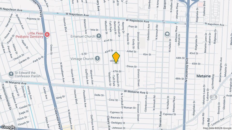 1300 Belmont Pl Mapa y Detalles de la Ubicación