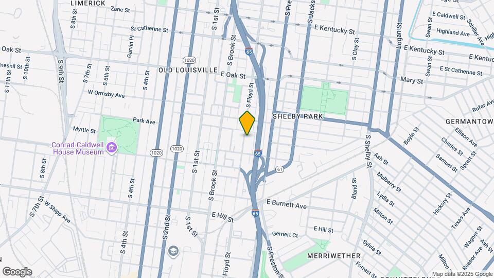 1331 S Floyd St, Unit 1 Map and Location Details